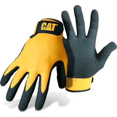 PIP CAT Nylon Nitrile Coated Palm Gloves, Jumbo, Yellow CAT017416J